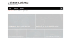 Desktop Screenshot of gokmenkorkmaz.com
